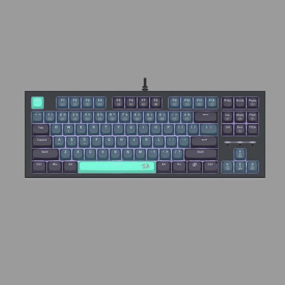 Redragon BES K611 Mechanical Keyboard (Blue Green Black)